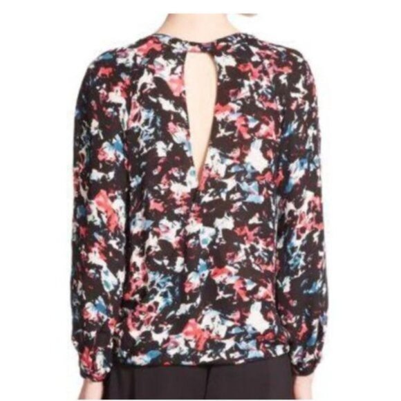 Parker Mae Vienna Silk Wrap Top - S - Picture 4 of 9